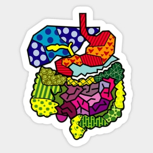 Digestive system color Sticker